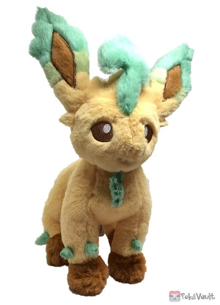 Pokemon 2022 leafeon Takara Tomy Kuta Kuta Series Plush Toy (Medium Size)