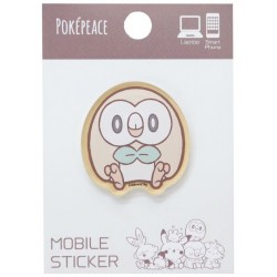 Pokemon 2022 Rowlet Poke Peace Mobile Phone Acrylic Plastic Sticker