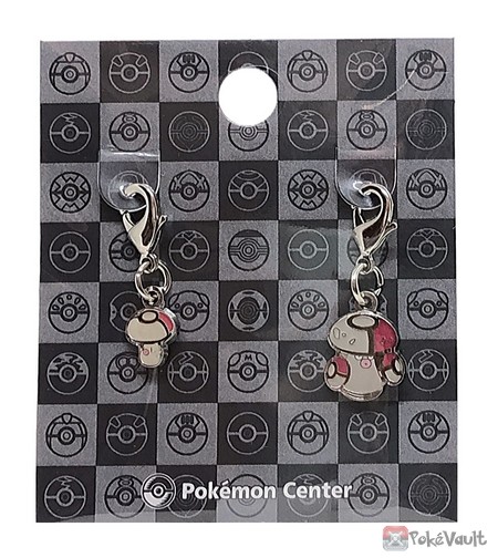 Pokemon Center 2023 Foongus Amoonguss Set Of 2 Metal Charms