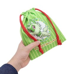 Pokemon 2023 Sprigatito Medium Drawstring Dice Bag