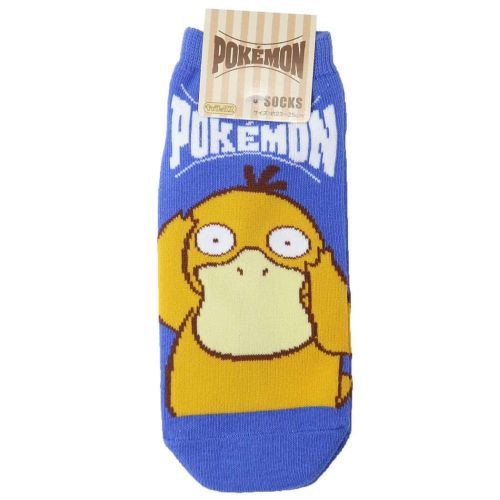 Pokemon Center 2023 Psyduck Logo Adult Short Socks (Size 23-25cm)