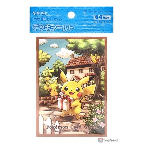 Pokemon Center 2023 Pikachu's Gift Set Of 64 Deck Sleeves