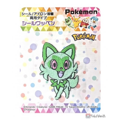 Pokemon 2023 Sprigatito Embroidered Iron-On Sticker Patch (Large Size)