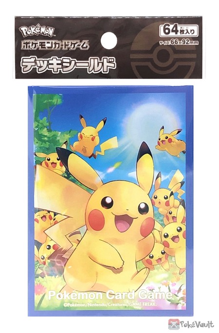 Pokemon Center 2023 Pikachu Large Collection Set Of 64 Deck Sleeves