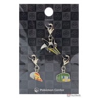 Pokemon Center 2025 Grubbin Charjabug Vikavolt Set of 3 Metal Charms