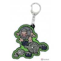 Pokemon Center 2025 Golem Graveler Geodude CAVE DWELLER Rubber Keychain