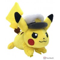 Pokemon 2025 Captain Pikachu Takara Tomy Shoulder Riding Clip On Plush Toy
