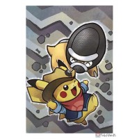Pokemon 2021 Pikachu Shieldon Pokemon Fossil Museum Postcard