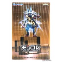 Pokemon Lucario Mega Lucario Takara Tomy Monster Collection Moving Jumbo Clear Plastic Bromide Promo Card