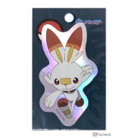 Pokemon Center 2025 Scorbunny Silver Holo Sticker