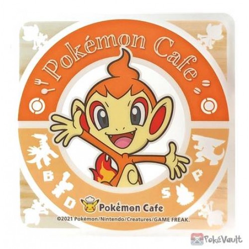 Pokemon Cafe 2021 Chimchar Clear Plastic Coaster Prize Series #13