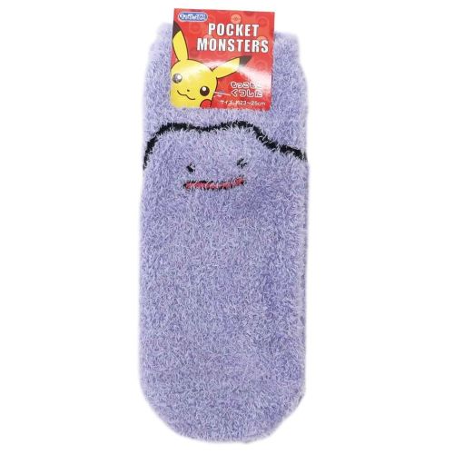 Pokemon 2021 Ditto Fluffy Adult Short Socks (Size 23-25cm)