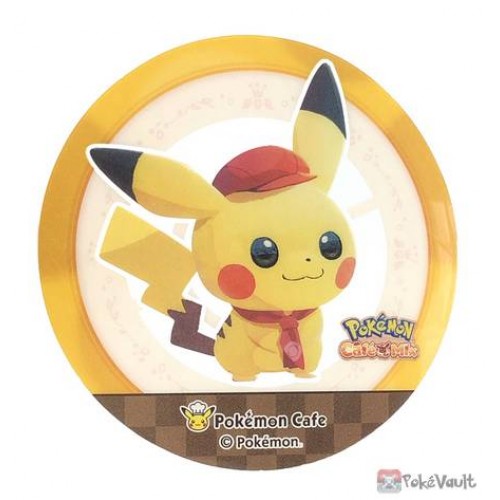 Pokemon Cafe 2020 Pikachu Clear Plastic Coaster Prize Series #11
