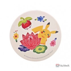 Pokemon Center Okinawa 2022 Pikachu Applin Grand Opening Ceramic Water Absorbing Drink Coaster