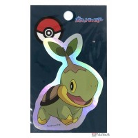 Pokemon Center 2025 Turtwig Silver Holo Sticker
