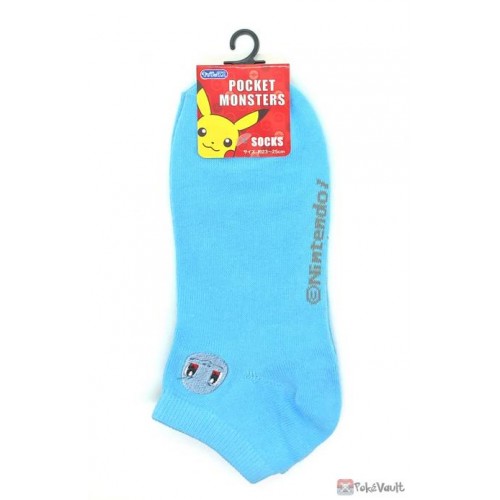 Pokemon Center 2022 Squirtle Embroidered Adult Short Socks (Size 23-25cm)