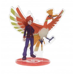 Pokemon Center 2022 Silver Ho-oh Trainers Salon Keychain Stand