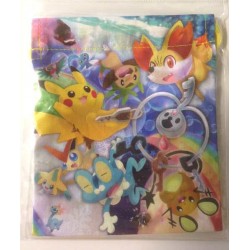 Pokemon Center 2014 Fennekin Klefki Froakie Jirachi Victini Darkrai & Friends Small Size Drawstring Dice Bag
