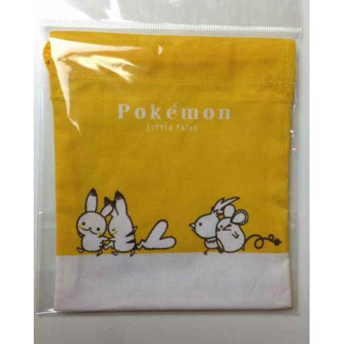 Pokemon Center 14 Shinzi Katoh Little Tales Campaign 2 Pikachu Emolga Piplup Diglett Small Size Drawstring Dice Bag