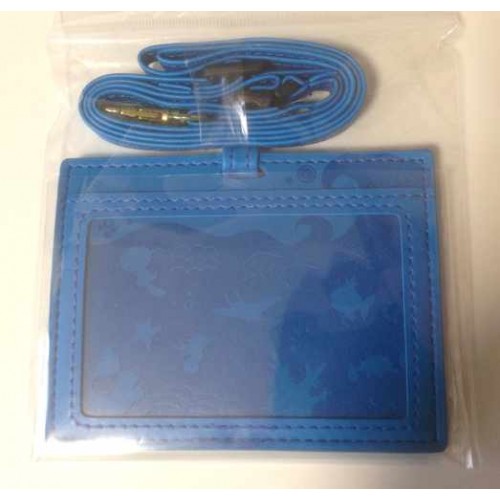 Pokemon Center 2014 Mew Gyarados Moltres Articuno Magikarp & Friends Silhouette ID Card Case (Blue)