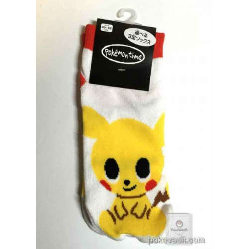 Pokemon Center 2016 Pokemon Time Campaign Pikachu Adult Short Socks (Size 23-25cm)