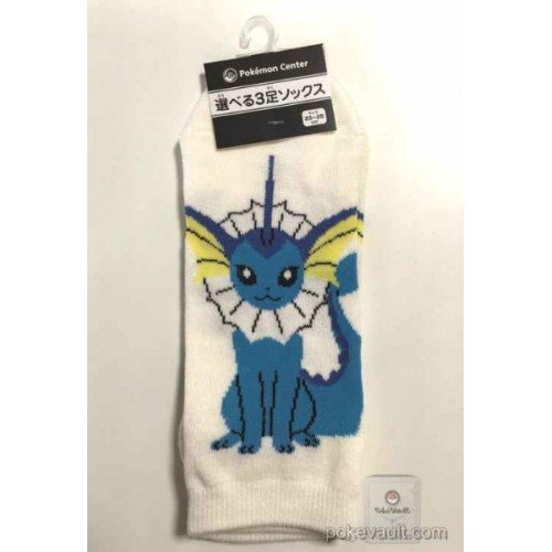 Pokemon Center 2016 Vaporeon Adult Short Socks (Size 23-25cm)