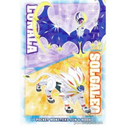 Pokemon 2017 Sun & Moon Series Solgaleo Lunala Large Bromide Chewing Gum Prism Holofoil Promo Card