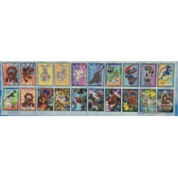Pokemon 2016 Shiny White Mega Gengar Volcanion Jarvis Magearna & Friends Large Bromide XY&Z Series #2 Movie Version Chewing Gum Prism Holofoil Promo Card