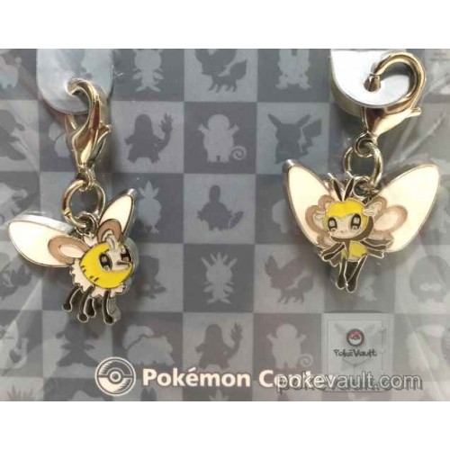 Pokemon Center 2017 Cutiefly Ribombee Set of 2 Charms