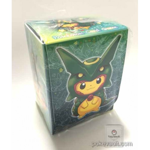 Pokemon Center Skytree Town 16 Grand Opening Campaign Poncho Pikachu Rayquaza Shiny Black Rayquaza Large Size Deck Box