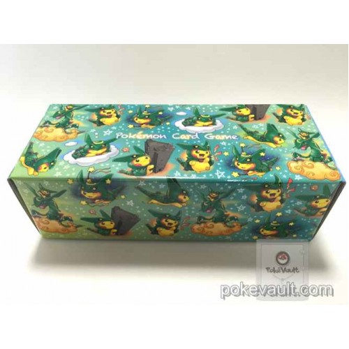 Pokemon Center Skytree Town 16 Grand Opening Campaign Poncho Pikachu Rayquaza Large Size Cardboard Storage Box Empty