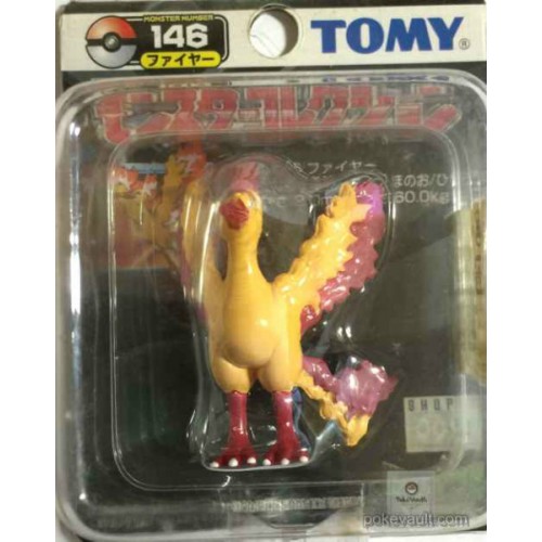 Pokemon 2004 Moltres Tomy 2" Monster Collection Plastic Figure #146