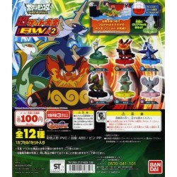 Pokemon 2011 Bandai Super Get Series #BW2 Axew Clear Version Figure