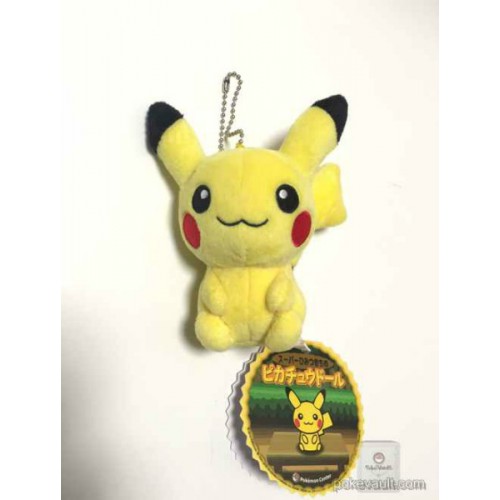 Pokemon Center 2016 Secret Base Pikachu Mascot Plush Keychain