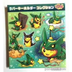 Pokemon Center Skytree Town 2016 Grand Opening Campaign Poncho Pikachu Rayquaza Rubber Keychain (Version #5)