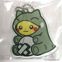 Pokemon Center 2016 Whimsicott Substitute Campaign Poncho Pikachu Whimsicott Substitute Plastic Keychain (Version #1)