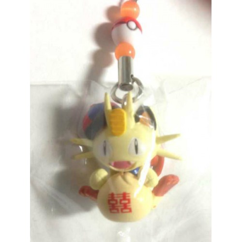 Pokemon Center Yokohama 2012 Meowth China Town Mobile Phone Strap