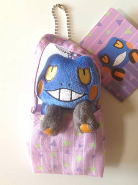 Pokemon Center 2013 Peeking Pokemon Campaign Croagunk Mini Mascot Plush ...