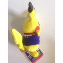 Pokemon 2014 Banpresto UFO Game Catcher Prize Pikachu Samurai Blue World Cup Soccer Plush Keychain (Version #1)