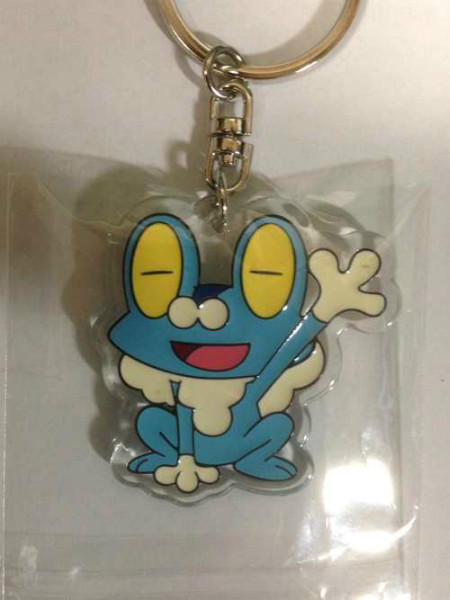 Pokemon Center 2014 Froakie Acrylic Plastic Character Keychain