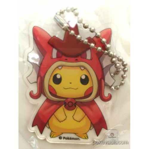 Pokemon Center Hiroshima Pikachu Shiny Red Karpchu Keychain