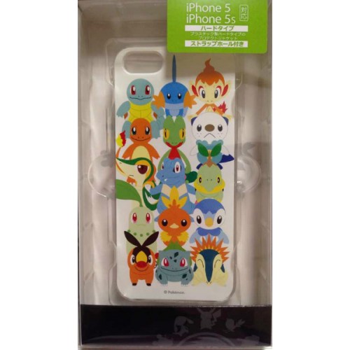 Pokemon Center 2014 Starter Bulbasaur Squirtle Mudkip Charmander Snivy & Friends iPhone5 & iPhone 5s Mobile Phone Hard Cover NOT SOLD IN STORES