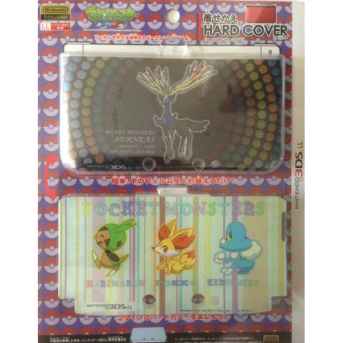 Pokemon Center 2013 Nintendo 3DSLL Xerneas Chespin Fennekin Froakie 2 Interchangeable Single Sided Hardcover Set