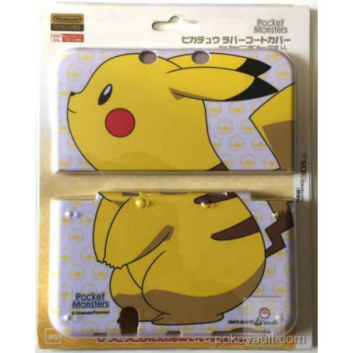 Pokemon Center 15 New Nintendo 3dsll Pikachu Double Sided Rubber Coated Plastic Hardcover