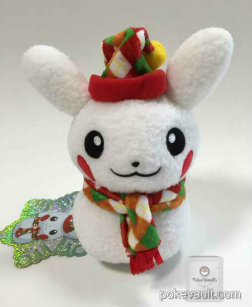 snowman pikachu plush