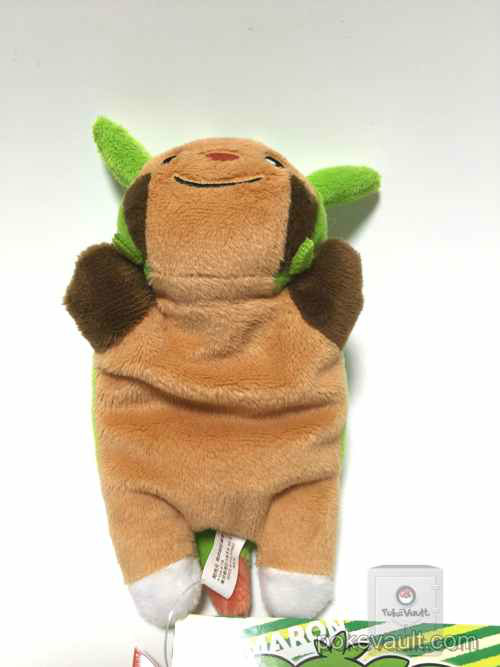 Pokemon Center 2016 Kuttari Series #4 Chespin Bean Bag Plush Toy (awake 