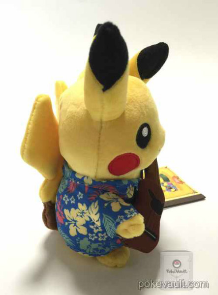 Pokemon Center 2016 Monthly Pair Pikachu Hawaiian Plush Toy (August)