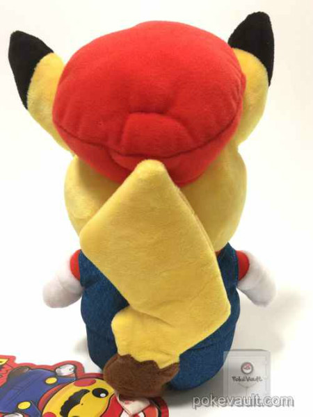 Pokemon Center 2016 Mario Pikachu Campaign Mario Pikachu Plush Toy