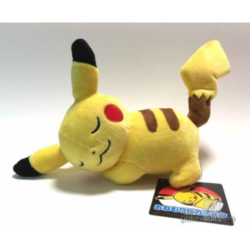 pikachu plush sleeping