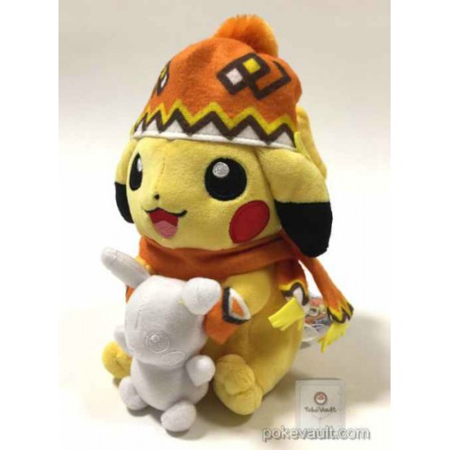 snow pikachu plush